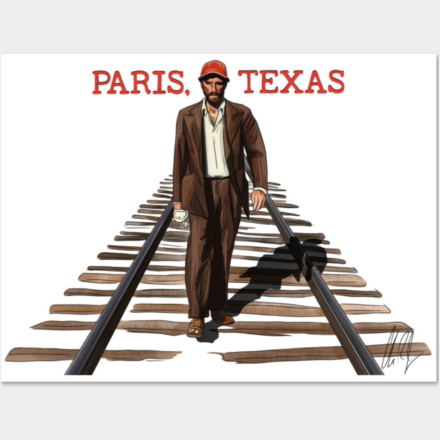Paris, Texas: Walking the Rails Wall Art by 51Deesigns