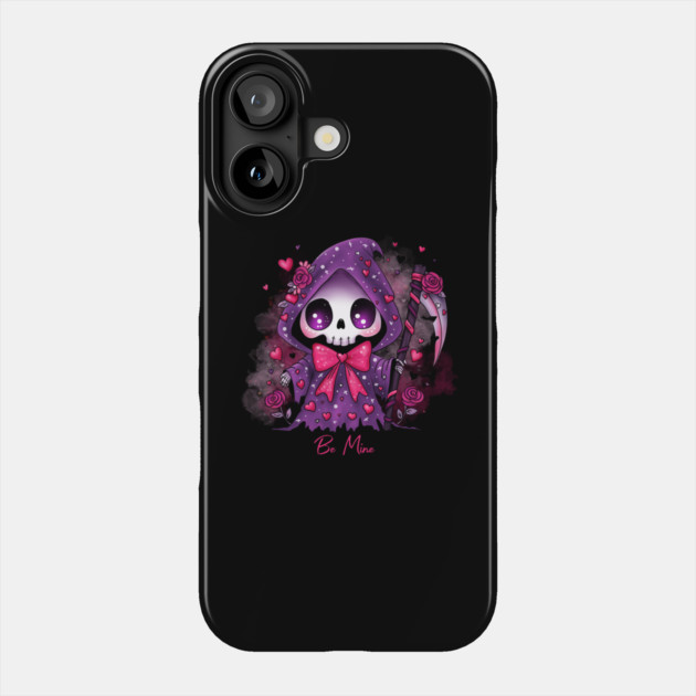 Valentine Grim Reaper Phone Case by H. R. Sinclair