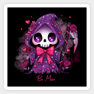 Valentine Grim Reaper Sticker