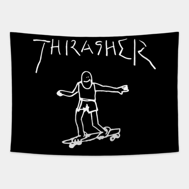 Thrasher Guy Tapestry by Shit Post Hero