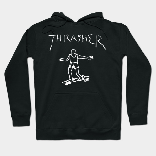 Thrasher Guy Hoodie by Shit Post Hero