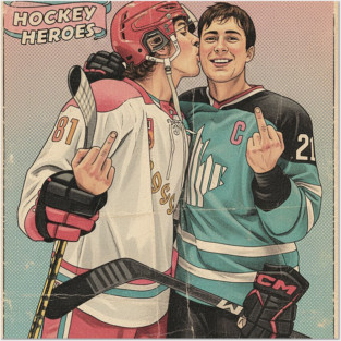 heated rivalry  Hokey Heroes Posters and Art