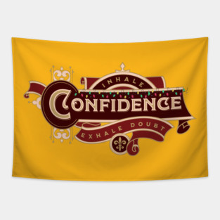 Inhale Confidence Exhale Doubt Tapestry