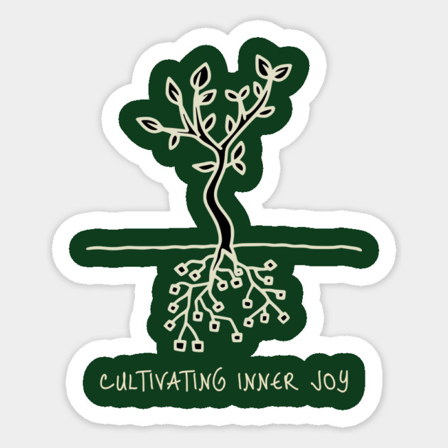 Cultivating Inner Joy Sticker by Jerry