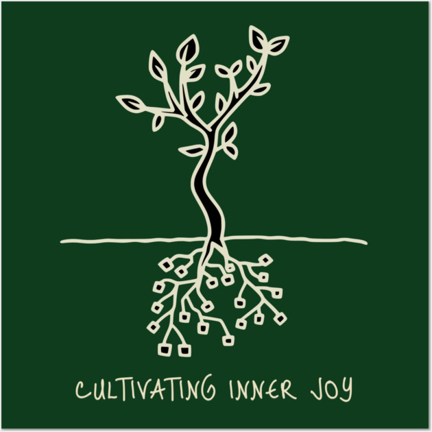 Cultivating Inner Joy Wall Art by Jerry