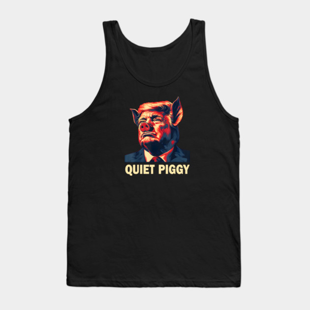 Quiet Piggy Tank Top by Charles's Store 8