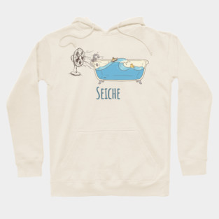 Seiche: the definition of Seiche in a cute cartoon Hoodie