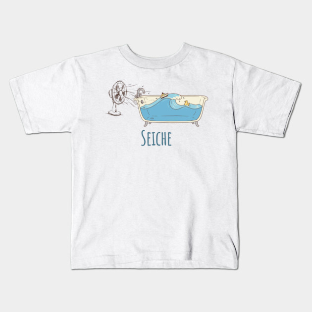 Seiche: the definition of Seiche in a cute cartoon Kids T-Shirt by Luxinda