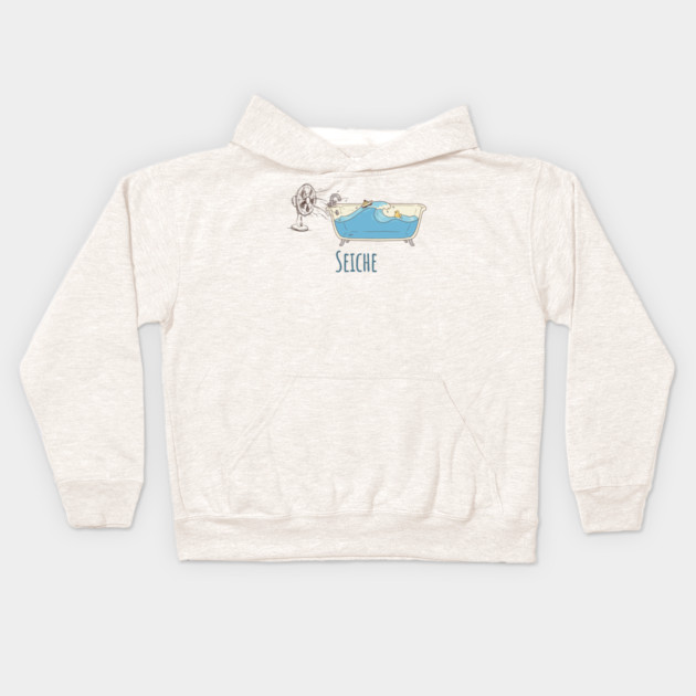 Seiche: the definition of Seiche in a cute cartoon Kids Hoodie by Luxinda