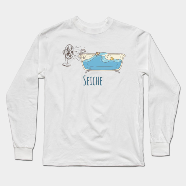 Seiche: the definition of Seiche in a cute cartoon Long Sleeve T-Shirt by Luxinda