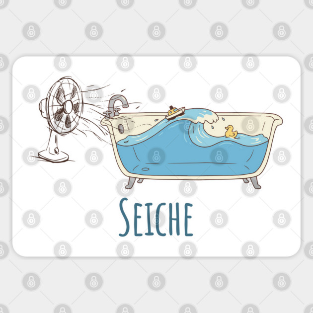 Seiche: the definition of Seiche in a cute cartoon Sticker by Luxinda