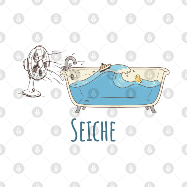 Seiche: the definition of Seiche in a cute cartoon by Luxinda