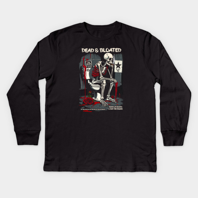 DEAD AND BLOATED Kids Long Sleeve T-Shirt by artslaves