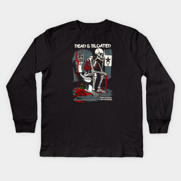 DEAD AND BLOATED Kids Long Sleeve T-Shirt by artslaves