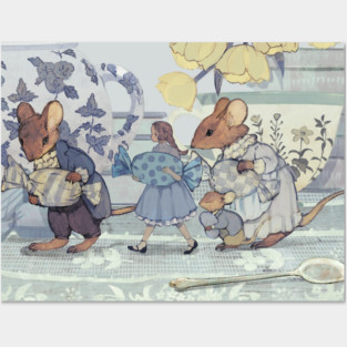 Mouse family Posters and Art