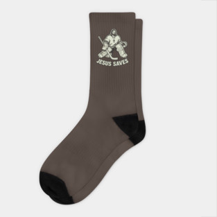 Jesus-Saves-Hockey-Goalie Socks