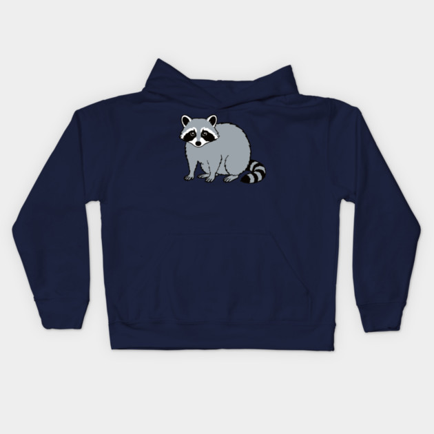 Raccoon — Subtle Funny Wildlife Kids Hoodie by DonWillisJrArt