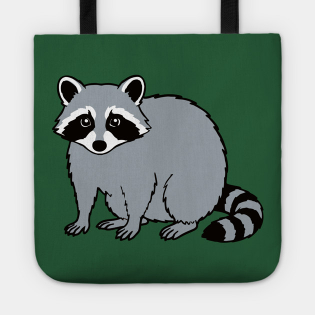 Raccoon — Subtle Funny Wildlife Tote by DonWillisJrArt