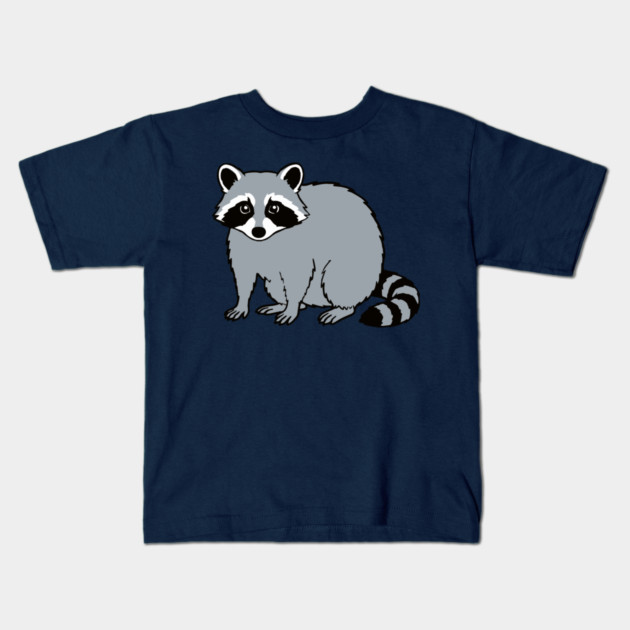 Raccoon — Subtle Funny Wildlife Kids T-Shirt by DonWillisJrArt