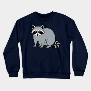 Raccoon — Subtle Funny Wildlife Crewneck Sweatshirt