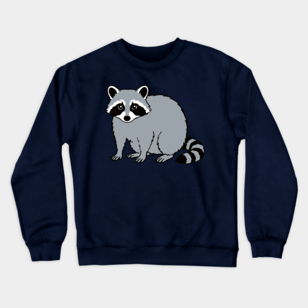 Raccoon — Subtle Funny Wildlife Crewneck Sweatshirt by DonWillisJrArt