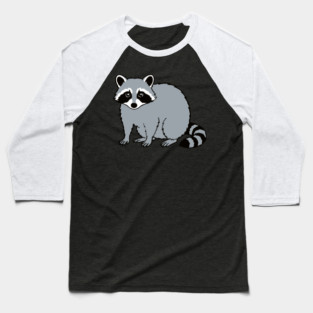 Raccoon — Subtle Funny Wildlife Baseball T-Shirt
