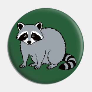 Raccoon — Subtle Funny Wildlife Pin