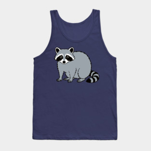 Raccoon — Subtle Funny Wildlife Tank Top