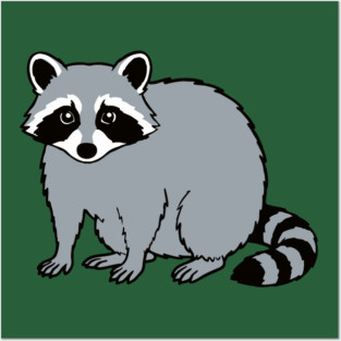 Raccoon — Subtle Funny Wildlife Posters and Art