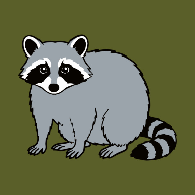 Raccoon — Subtle Funny Wildlife by DonWillisJrArt