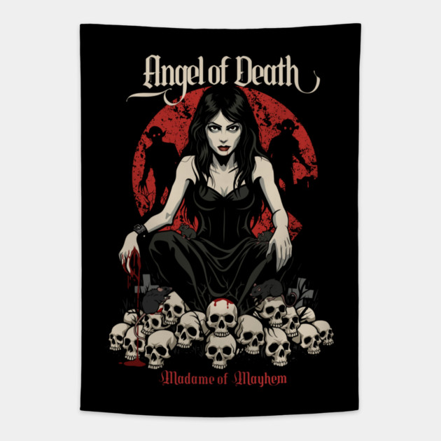 ANGEL OF DEATH Tapestry by artslaves