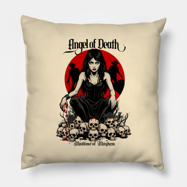 ANGEL OF DEATH Pillow by artslaves