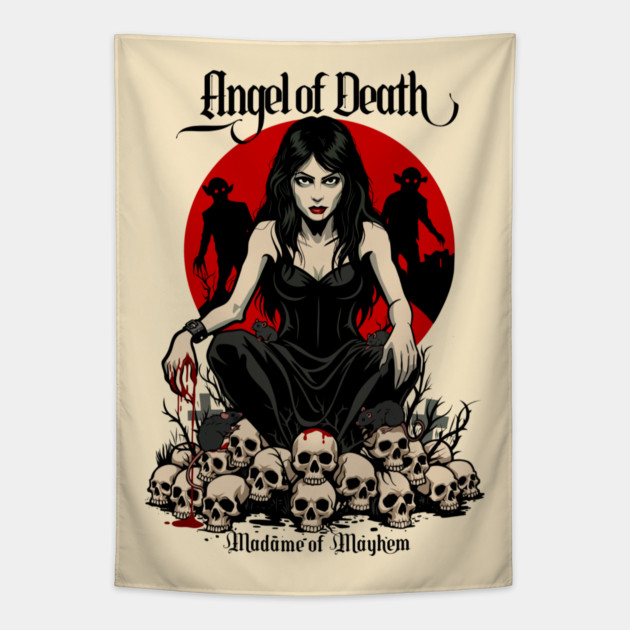 ANGEL OF DEATH Tapestry by artslaves