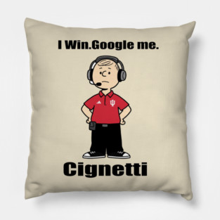 i win google me-cignetti peanuts style Pillow