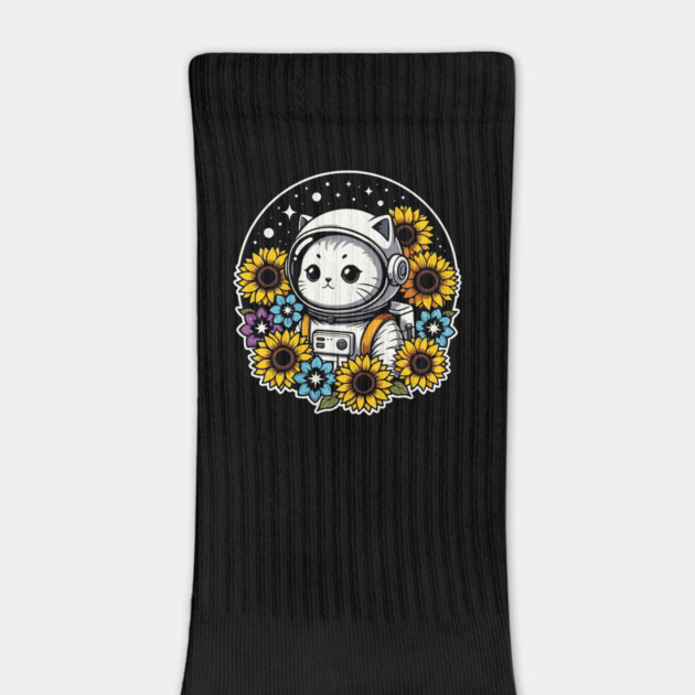 Cosmic Sunflower Kitten by Pixel Threads 