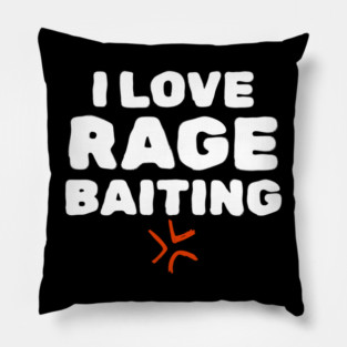 Rage Baiting Gen Z Slang Pillow