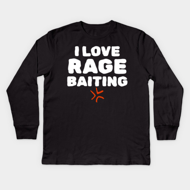 Rage Baiting Gen Z Slang Kids Long Sleeve T-Shirt by The WYLD Tribe