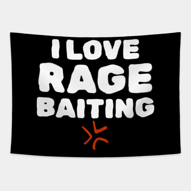 Rage Baiting Gen Z Slang Tapestry by The WYLD Tribe