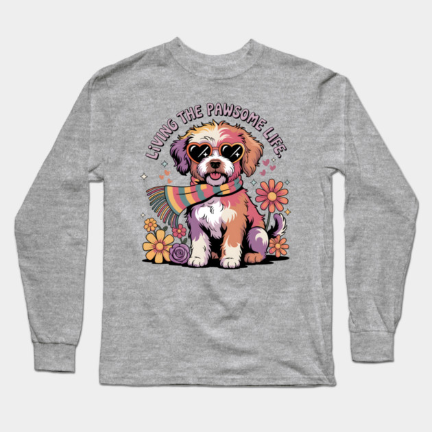 Jackapoo Long Sleeve T-Shirt by JessArty