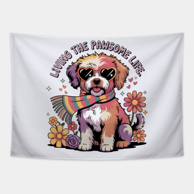 Jackapoo Tapestry by JessArty