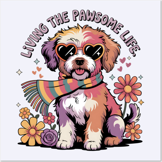 Jackapoo Wall Art by JessArty