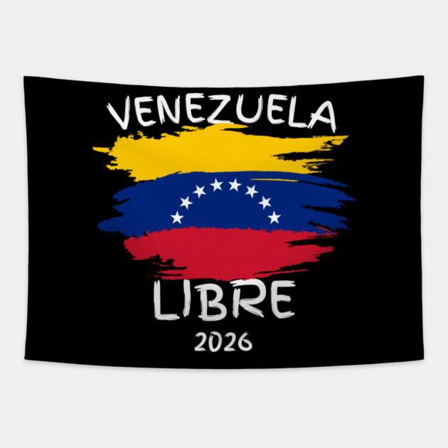 Venezuela Libre Tapestry by The WYLD Tribe
