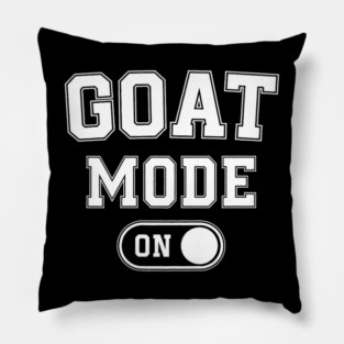 Goat Mode On Funny Mountain Climber Pillow