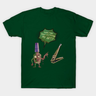 Funny Nail Salon Cartoon Humor T-Shirt