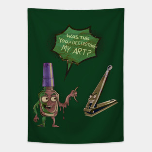 Funny Nail Salon Cartoon Humor Tapestry