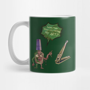 Funny Nail Salon Cartoon Humor Mug