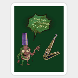 Funny Nail Salon Cartoon Humor Magnet