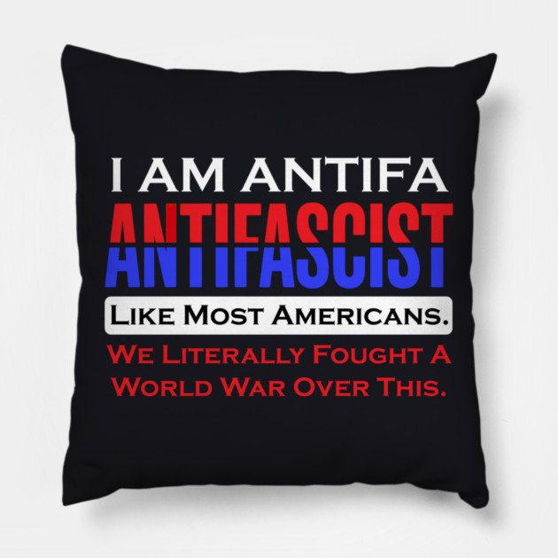 I Am ANTIFA Pillow by Charles's Store 8