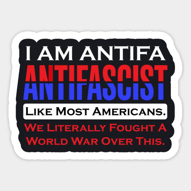 I Am ANTIFA Sticker by Charles's Store 8