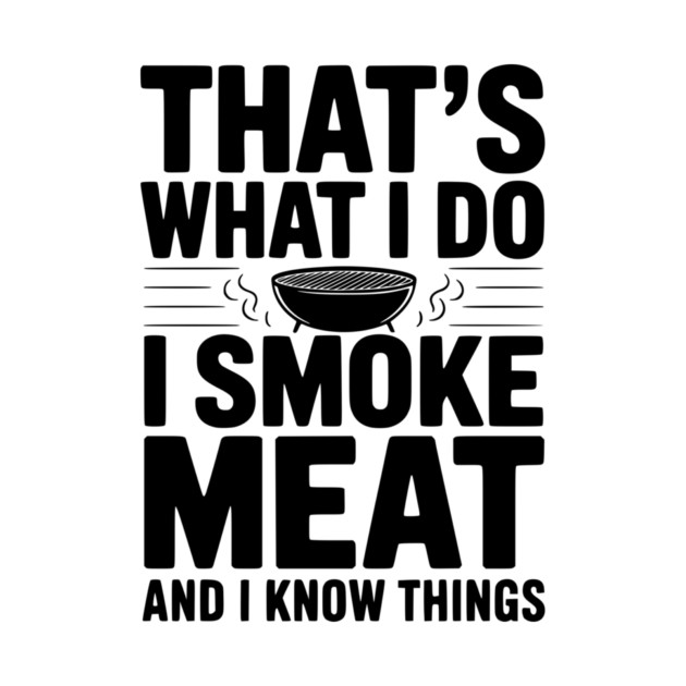 That's What I Do I Smoke Meat and I Know Things by Frank Ring